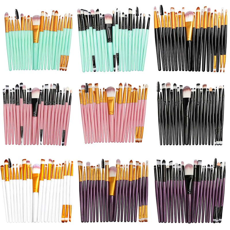 20/5Pcs Makeup Brushes Set Eye Shadow Foundation Powder Eyeliner Eyelash Lip Make Up Brush Cosmetic Beauty Tool Kit Hot