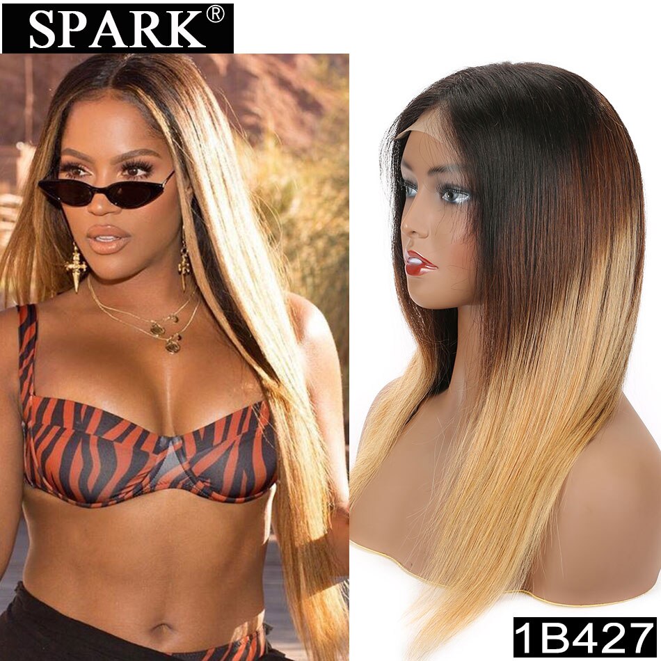 SPARK 13x4 Lace Frontal Wigs Straight Lace Front Human Hair