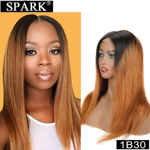 SPARK 13x4 Lace Frontal Wigs Straight Lace Front Human Hair