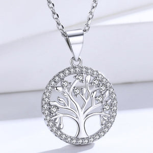 Authentic 925 Sterling Silver DIY Life Tree Necklace