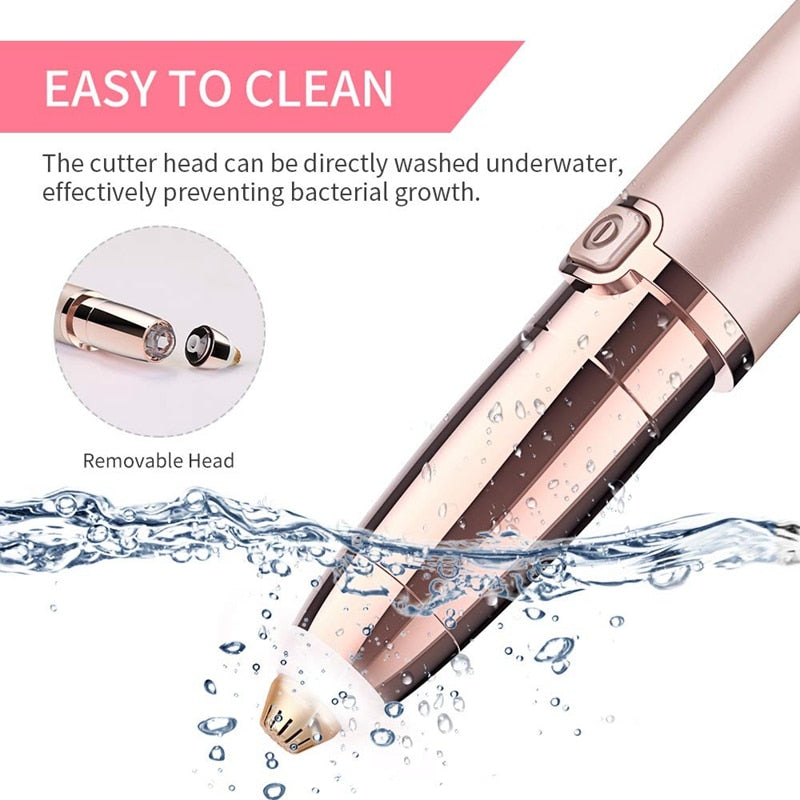 ANLAN Electric Eyebrow Trimmer Makeup Painless Eye Brow Epilator Mini Shaver