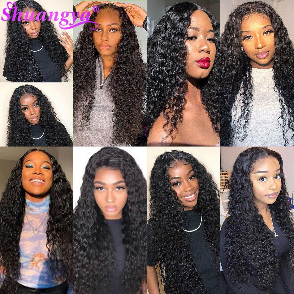 Transparent Lace Frontal With Bundles 100% Remy Human Hair With Closure