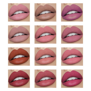 12 Color Velvet Lip Set Waterproof Matte Lipstick