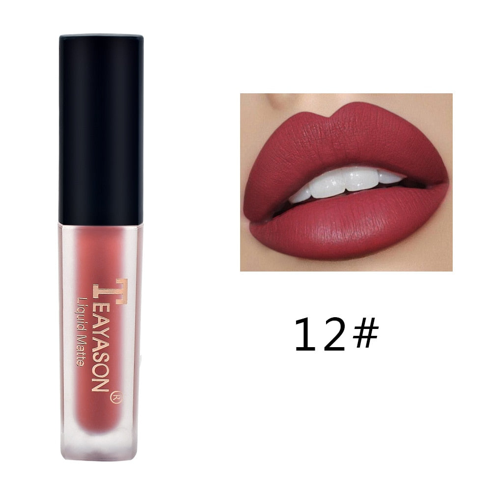 12 Color Velvet Lip Set Waterproof Matte Lipstick