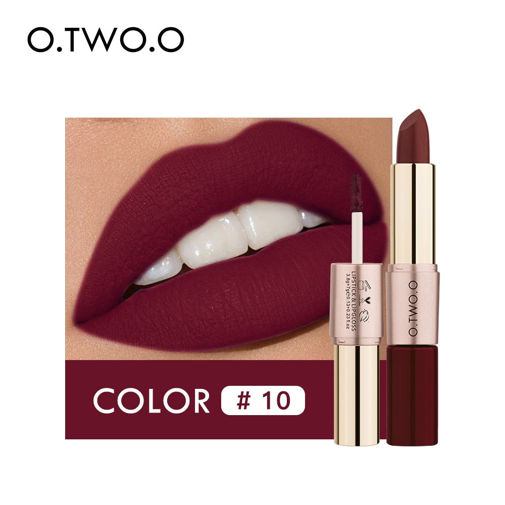 O.TWO.O 12 Colors Lips Makeup Long Lasting Waterproof Lipstick