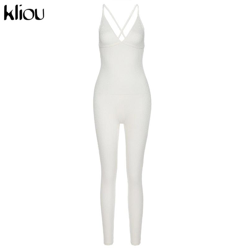 2020  v-neck skinny sexy jumpsuit