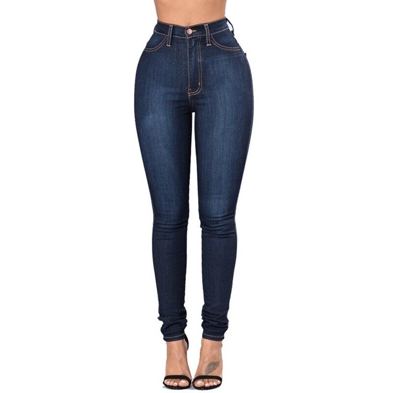 Women Casual Denim High Waist Jeans