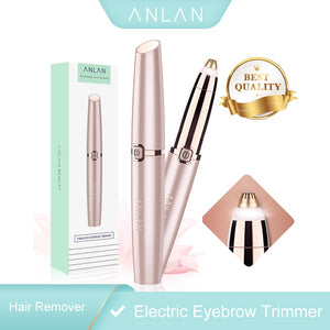 ANLAN Electric Eyebrow Trimmer Makeup Painless Eye Brow Epilator Mini Shaver