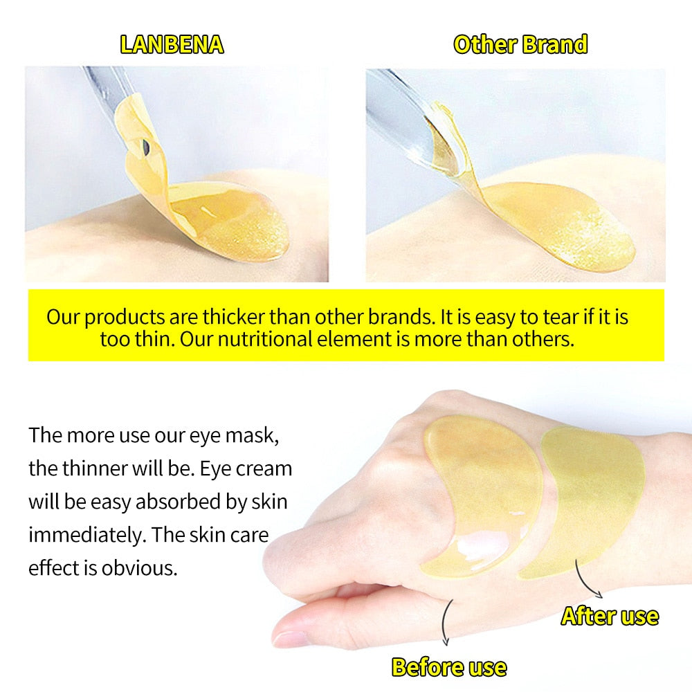 LANBENA Eye Mask Collagen Eye Patch Skin Care Hyaluronic Acid Gel