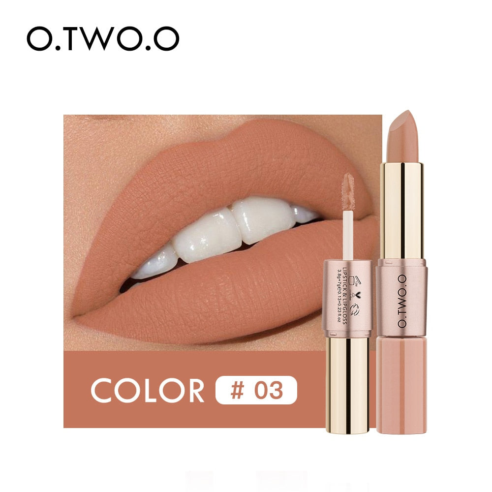 O.TWO.O 12 Colors Lips Makeup Long Lasting Waterproof Lipstick