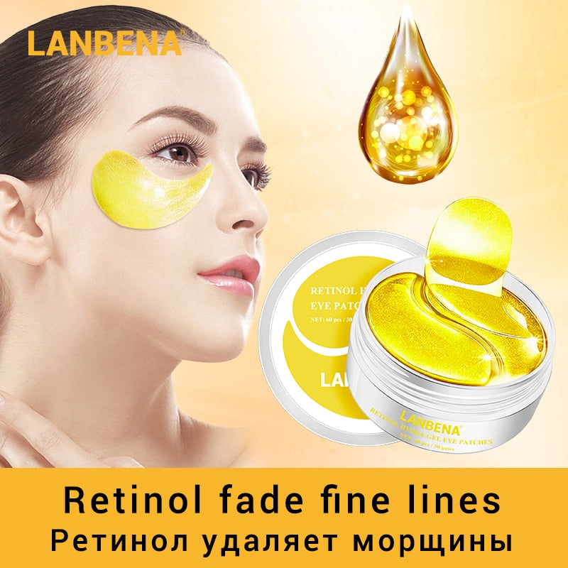 LANBENA Eye Mask Collagen Eye Patch Skin Care Hyaluronic Acid Gel