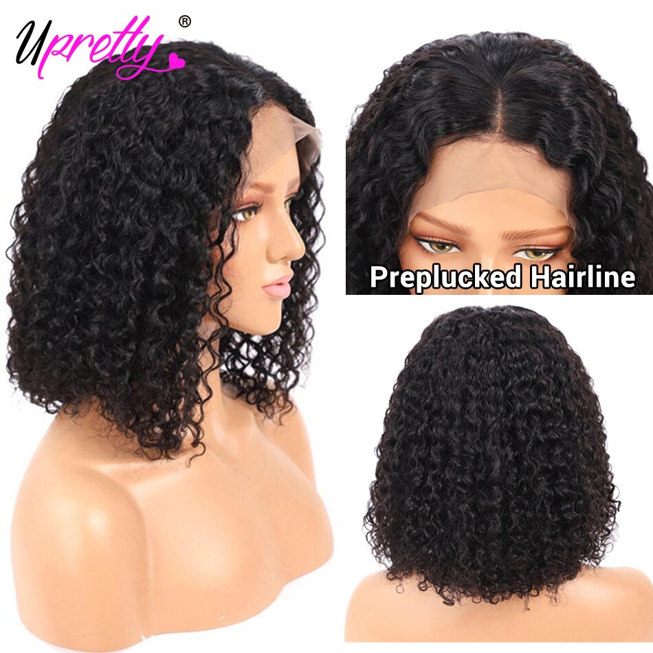 Upretty Curly Bob Lace Front Wig Lace Front Human Hair Wigs