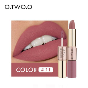 O.TWO.O 12 Colors Lips Makeup Long Lasting Waterproof Lipstick