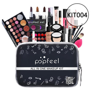 POPFEEL Make up Set cosmetics kit(eyeshadow lipstick,eyebrow,BB cream,face powder,concealer,polish nail) 30 pcs in 1 set