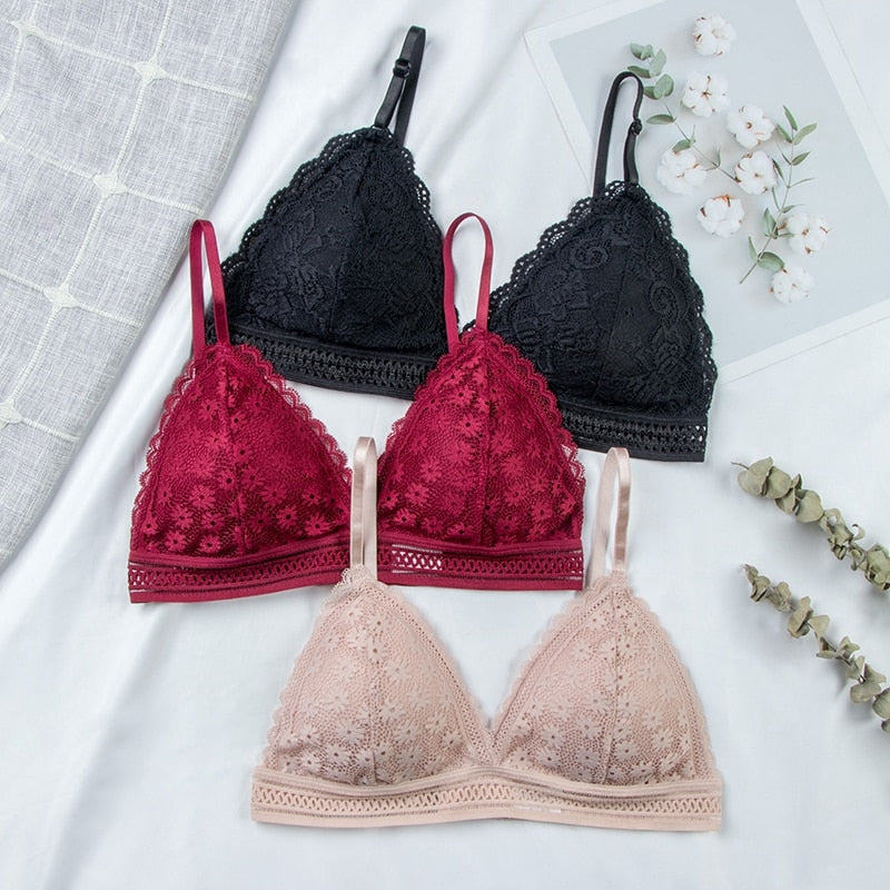 1/2PCS French Style Bralette