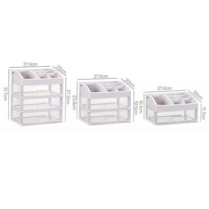 Makeup Organizer Drawers Plastic Cosmetic Storage Box Jewelry Container Make Up Case Makeup Brush Holder Organizers H1187