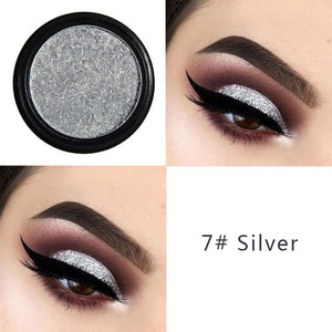 PHOERA Metal Eyeshadow Makeup Palette Red Black Color Glitter Eye Shadow Natural Eyes Make Up maquillage TSLM2