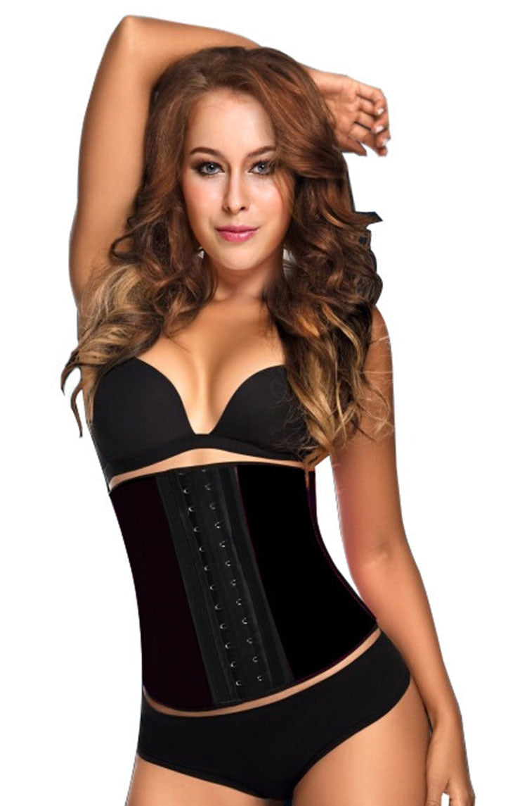 Latex Waist Trainer Corset 9 Steel Bone Shapewear