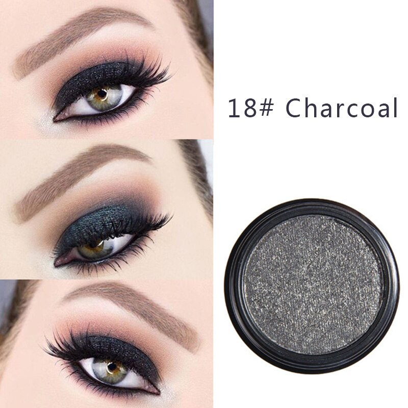 PHOERA Metal Eyeshadow Makeup Palette Red Black Color Glitter Eye Shadow Natural Eyes Make Up maquillage TSLM2