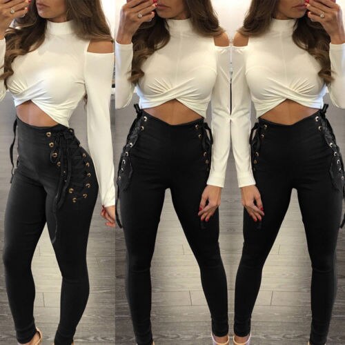 Womens Leggings Long Skin Slim Pants trousers