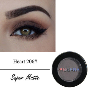 PHOERA Matte Eye Shadow Glitter Eyeshadow Powder 12 Colors Pigment Long Lasting Available Makeup Water-Resistant  TSLM1