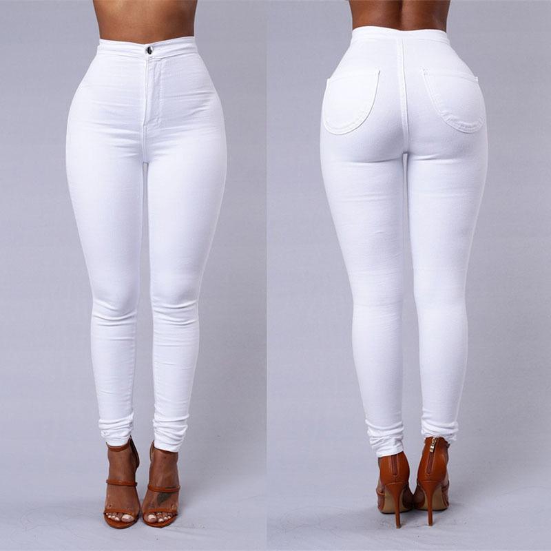 New Fashion Casual Womens Ladies Denim Skinny High Waist Stretch Jeans