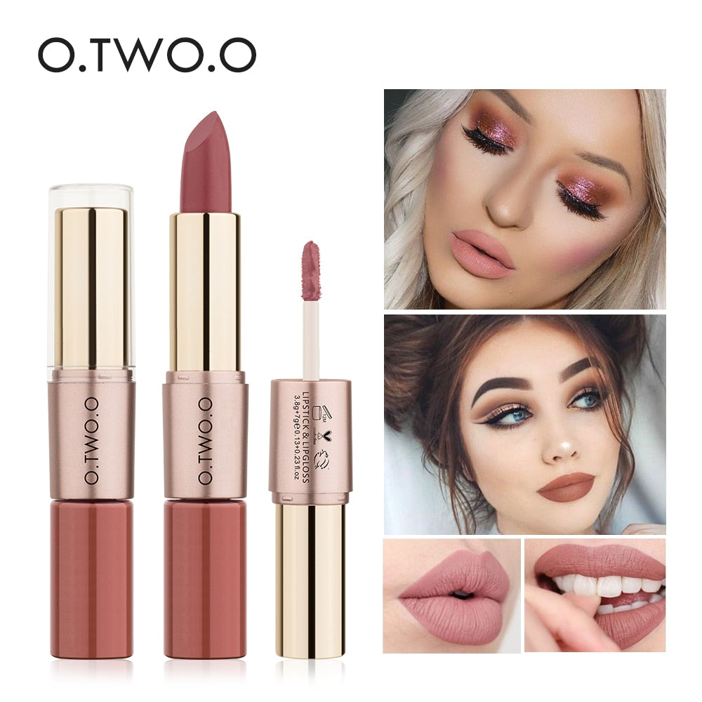 O.TWO.O 12 Colors Lips Makeup Long Lasting Waterproof Lipstick