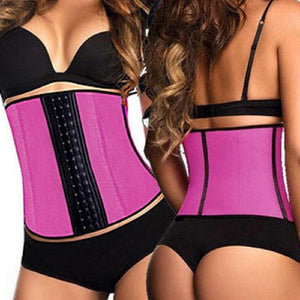 Latex Waist Trainer Corset 9 Steel Bone Shapewear