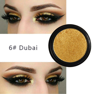 PHOERA Metal Eyeshadow Makeup Palette Red Black Color Glitter Eye Shadow Natural Eyes Make Up maquillage TSLM2