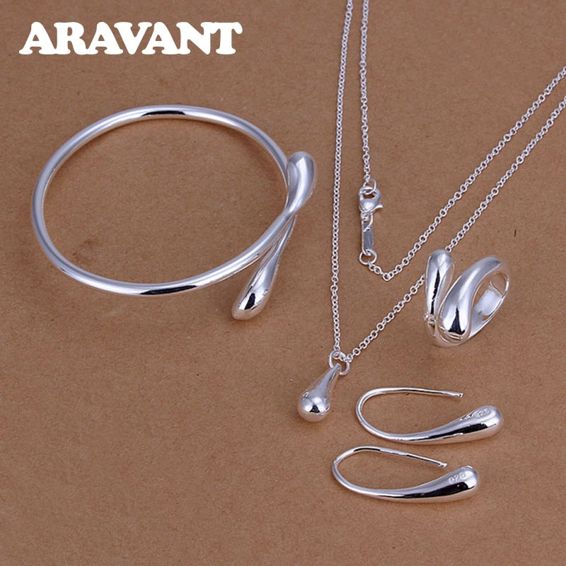 Silver Jewelry Necklace For Women Party Gifts