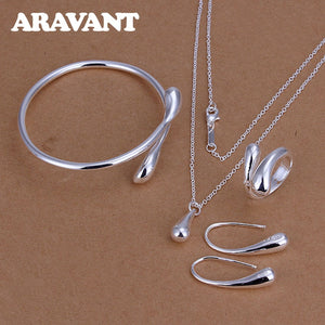 Silver Jewelry Necklace For Women Party Gifts