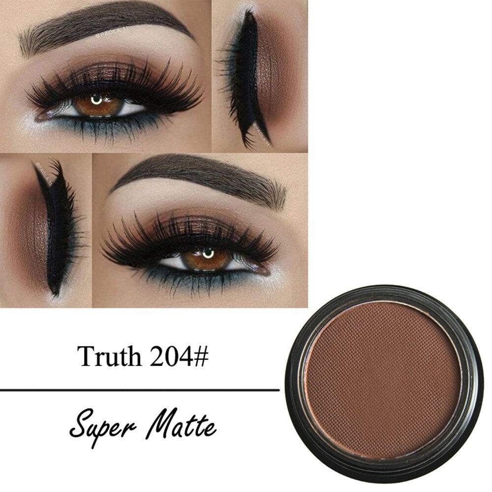 PHOERA Matte Eye Shadow Glitter Eyeshadow Powder 12 Colors Pigment Long Lasting Available Makeup Water-Resistant  TSLM1