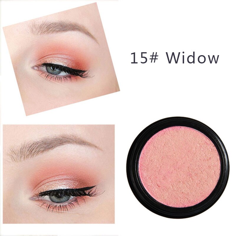 PHOERA Metal Eyeshadow Makeup Palette Red Black Color Glitter Eye Shadow Natural Eyes Make Up maquillage TSLM2