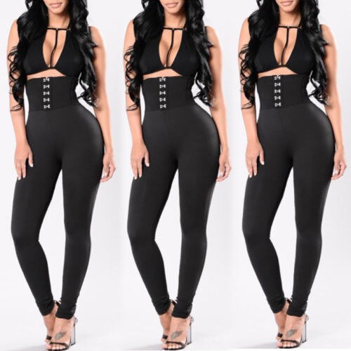 Womens High waist Leggings  pencil Pants Trousers