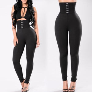 Womens High waist Leggings  pencil Pants Trousers