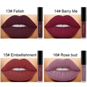 24 Color Waterproof Matte Liquid Lipsticks