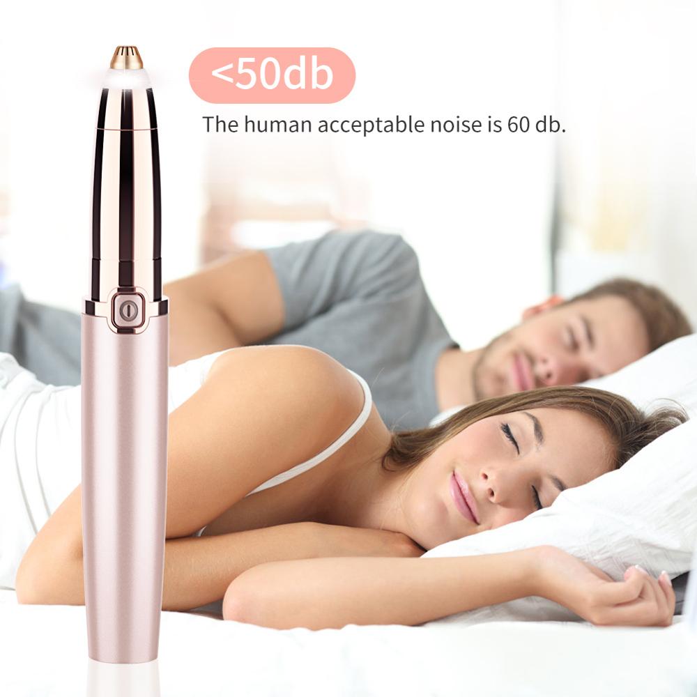 ANLAN Electric Eyebrow Trimmer Makeup Painless Eye Brow Epilator Mini Shaver