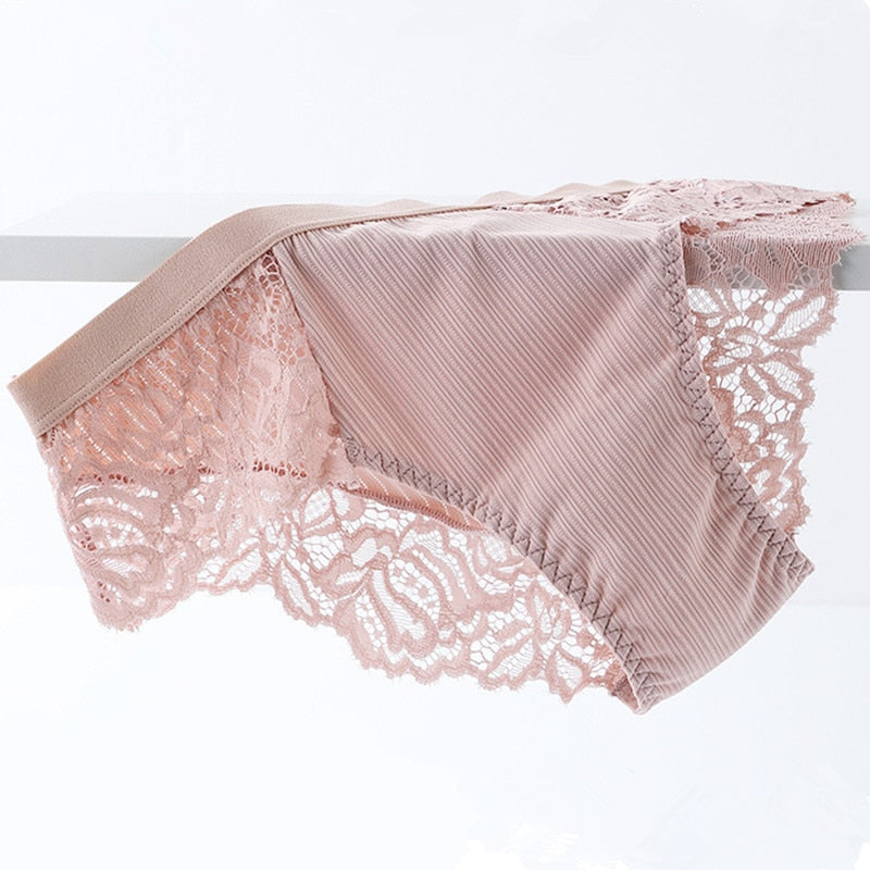 3 Pcs Cotton Panties Sexy Panty Briefs Lace Panties Women