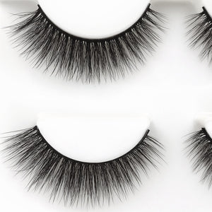 New 3 pairs natural false eyelashes