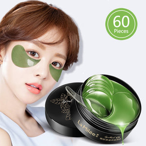 60 Pieces Golden Collagen Mask Lady Natural Moisturizing Gel Eye patches Remove Dark Circles Anti Age Bag Eye Wrinkle Skin Care