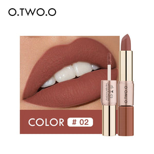 O.TWO.O 12 Colors Lips Makeup Long Lasting Waterproof Lipstick