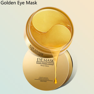 60 Pieces Golden Collagen Mask Lady Natural Moisturizing Gel Eye patches Remove Dark Circles Anti Age Bag Eye Wrinkle Skin Care