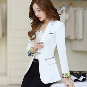 2020 Black Women Blazer New Blazers Lady Office Work Suit Jackets Coat Long Sleeve Slim Vintage Female Blazer