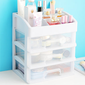 Makeup Organizer Drawers Plastic Cosmetic Storage Box Jewelry Container Make Up Case Makeup Brush Holder Organizers H1187