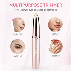 ANLAN Electric Eyebrow Trimmer Makeup Painless Eye Brow Epilator Mini Shaver