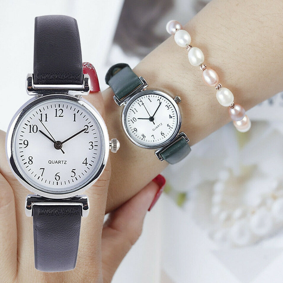 Classic  Leather Women's  Casual Quartz Watches